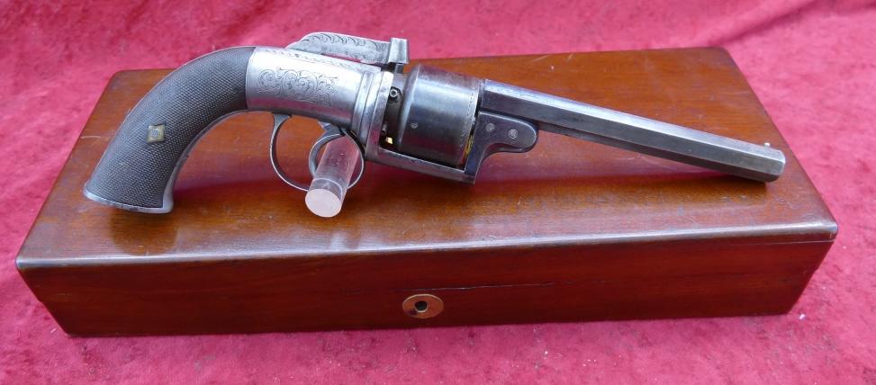 Cased English VEISEY & Son Perc. Revolver