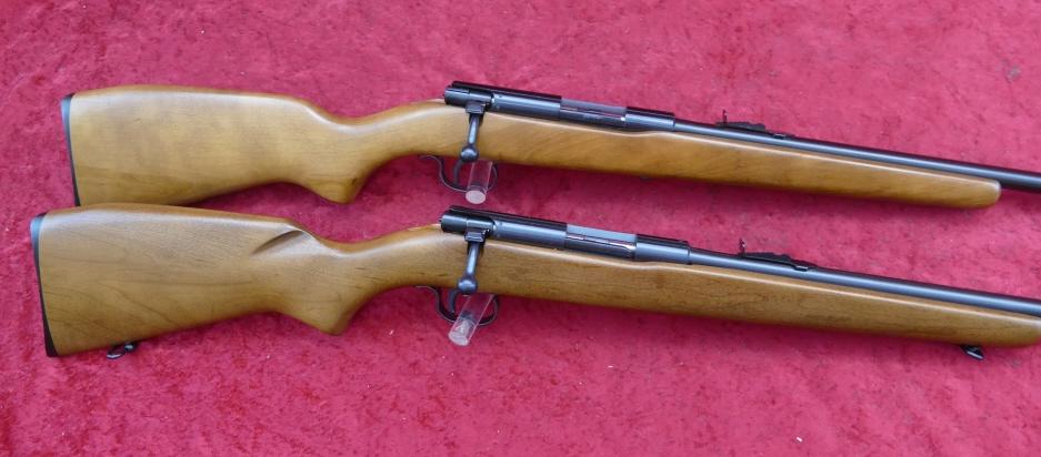 Pair of Winchester Model 121 Bolt Action 22 Rifles