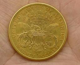 1897-S Barber Head $20 Gold Coin