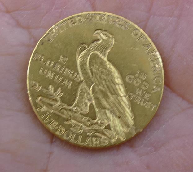 1910 US $5 Gold Coin