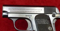 Early Colt Model 1908 25ACP Pocket Pistol