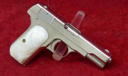 Nickel Finished Colt 1908 380 cal Pocket Pistol