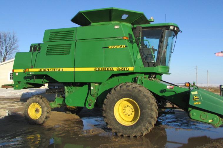 1998 John Deere 9510 Sidehill Combine