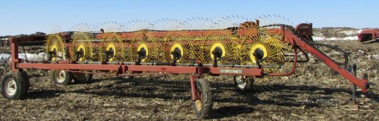 H&S 14 Wheel High Capacity Rake