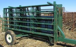 Green Cattle Gates & Trailer