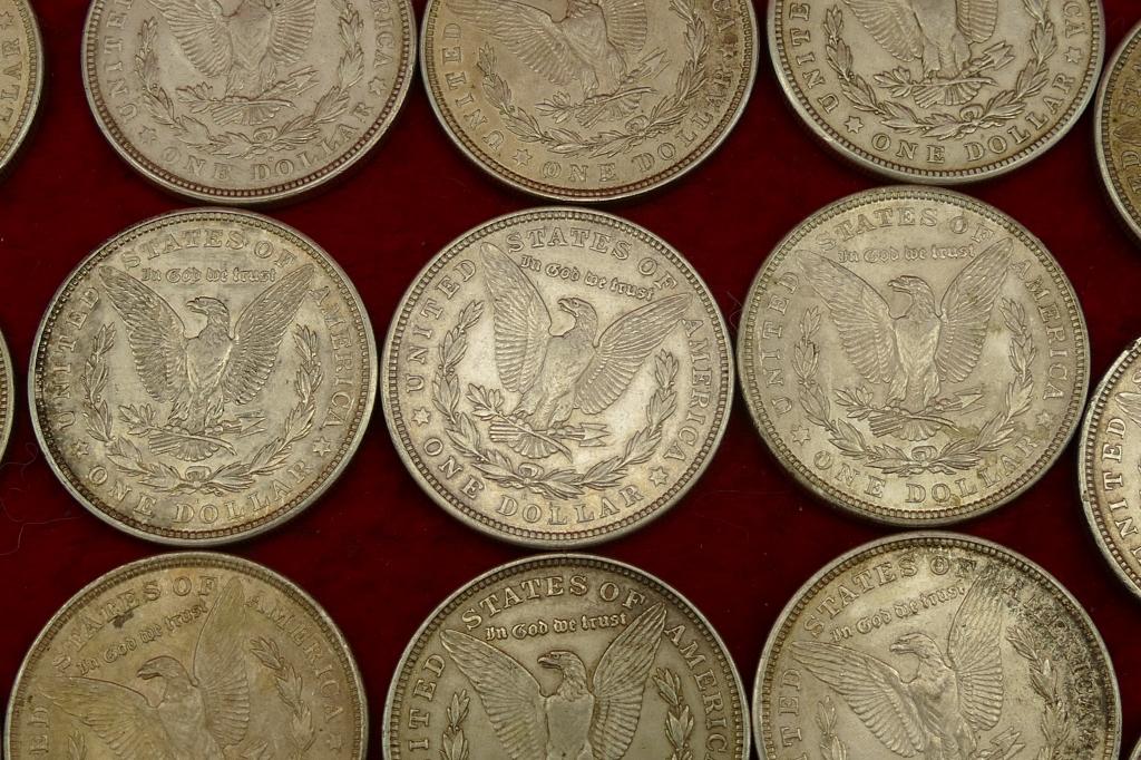 Lot of 20 1921 Morgan Silver Dollars (B)