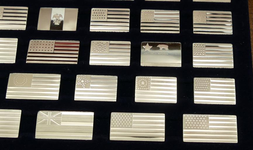 Lot of Sterling Flags of America