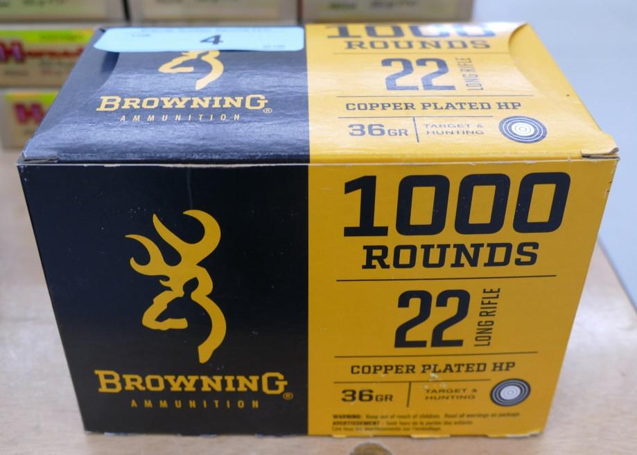 1000 rd Brick Browning 22 LR Ammo