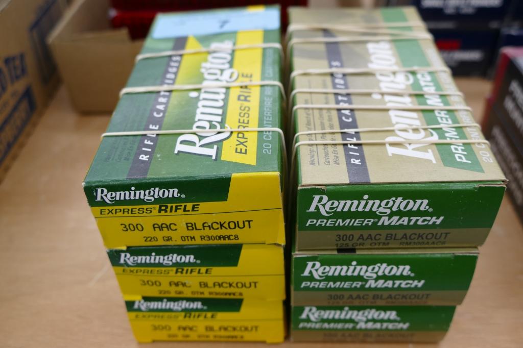 120 rds Remington 300 AAC Blackout Ammo