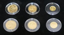 Set of US Gold Coins (RD59)