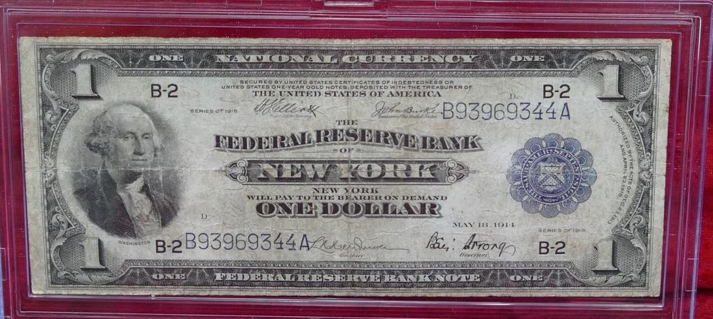 US Series 1918 Federal Reserve NY Blanket Bill