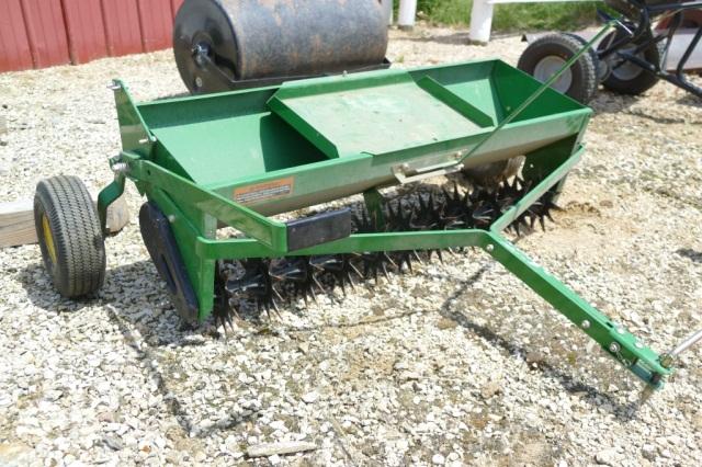 John Deere 3.5 ft lawn airator/seeder