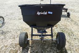 Agri-fab rubber tired lawn fertilizer cart.