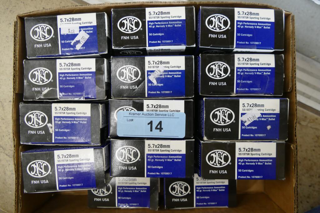 Lot of 1250+ rds of FN 5.7x28mm Ammo