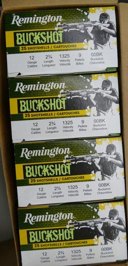 100 rds Remington Buckshot Ammo