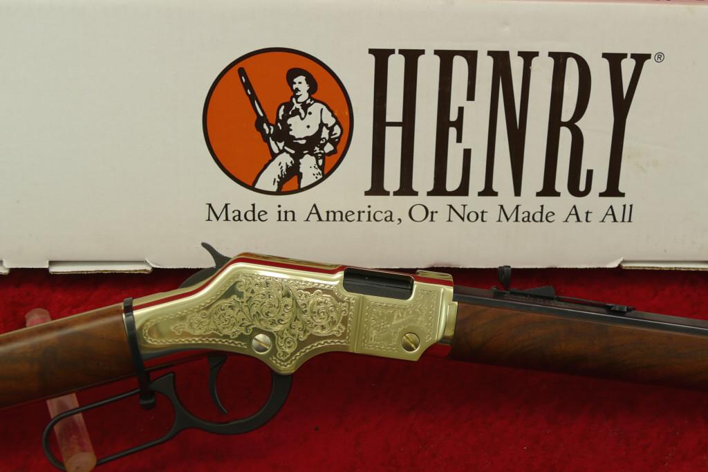 NIB Henry Engraved Cody Firearms Museum Golden Boy