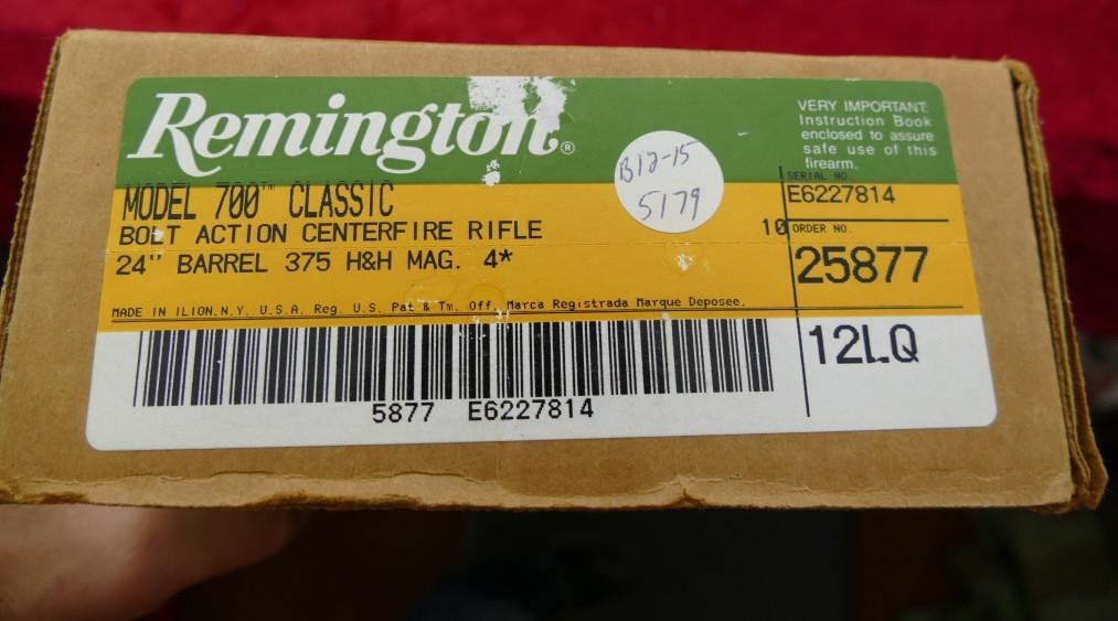 NIB Remington 700 Classic 375 H&H (RM)