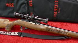 Ruger 10-22 Basket Weave Mannlicher w/Scope