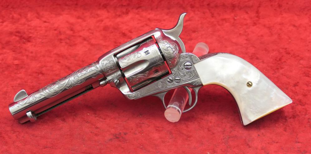 Engraved Colt 1873 SA Army Revolver