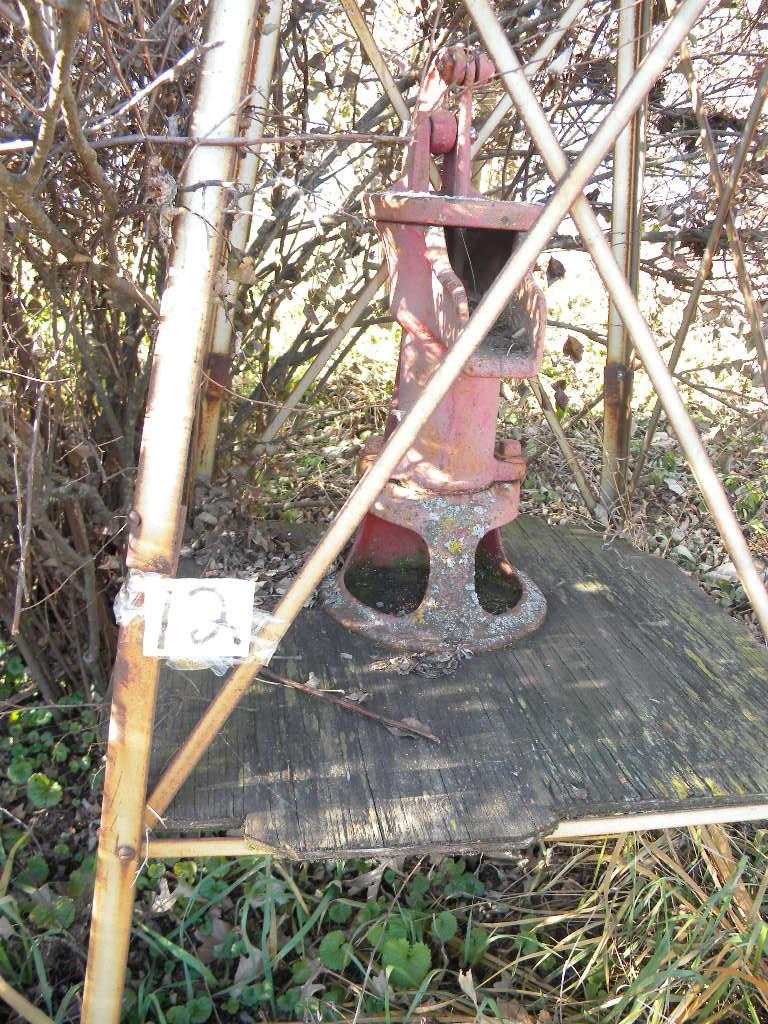 Metal Yard Wind Mill; Sink Water Pump.