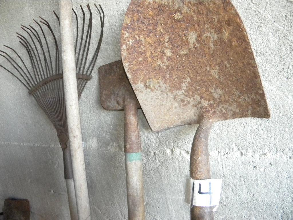 Yard Tools= Shovel; Hoe; Spade; Rake; Branch Cutter.