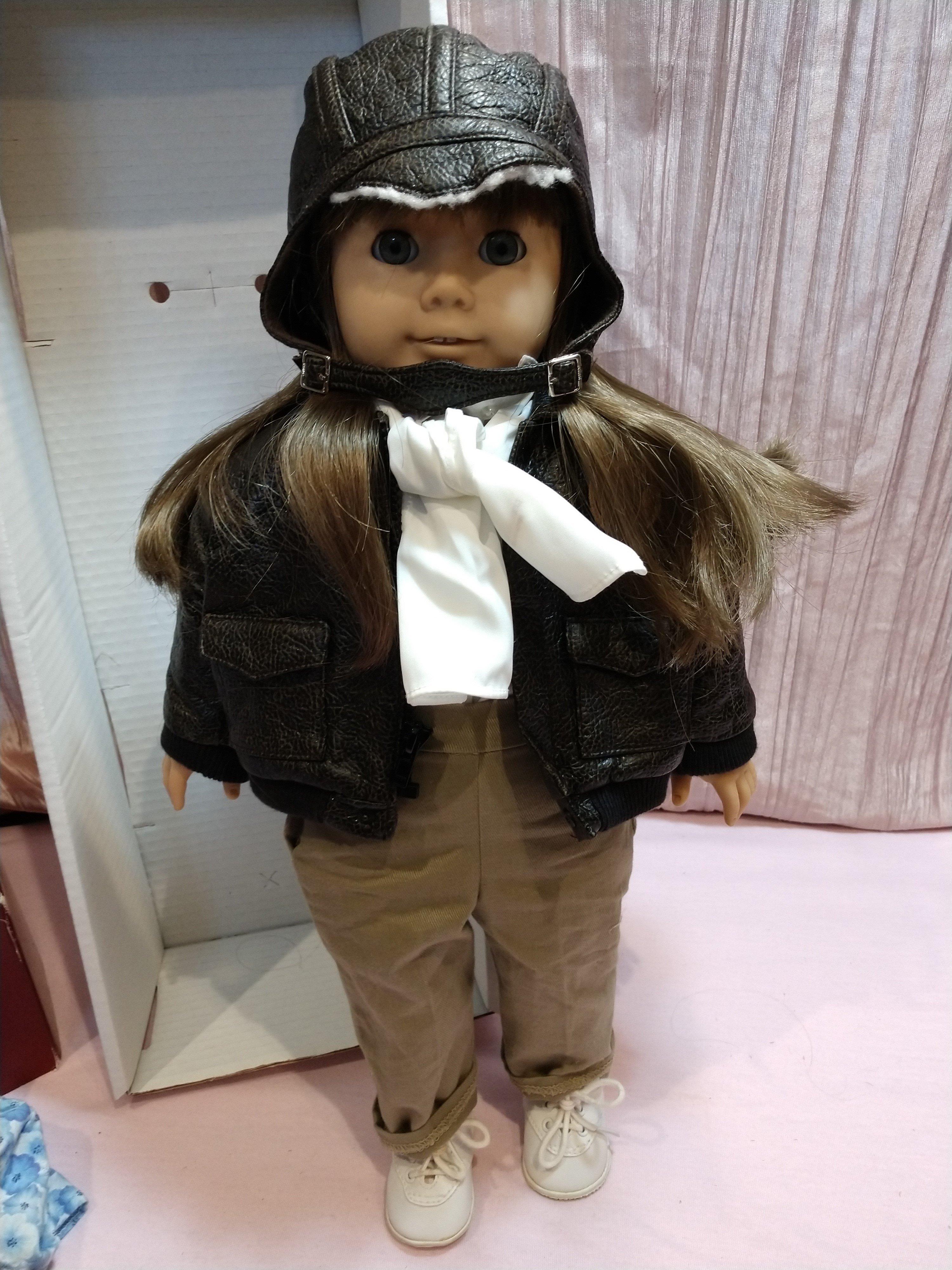 Pleasant Company American Girl Molly In Retired Aviator Suit W/ 2 More Outfits