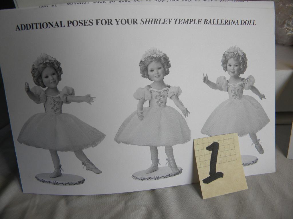 The Shirley temple Ballerina, Danbury Mint, SN A2372, Authenticity, 17"H, O