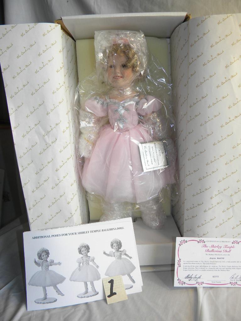 The Shirley temple Ballerina, Danbury Mint, SN A2372, Authenticity, 17"H, O