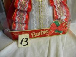 Barbie = "Special Holiday Edition-1987 edition, by Mattel #17832, 12"H, Ori