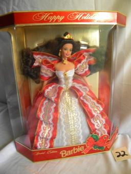 Barbie = "Special Holiday Edition-1987 edition, by Mattel #17832, 12"H, Ori