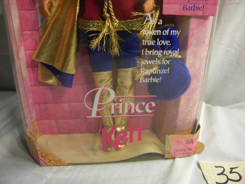 Barbie- "Prince Ken", by Mattel #1l8080, 12"H, Original Box.