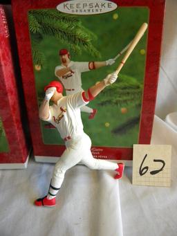 Keepsake Ball Park Series Holiday Ornaments= "Ken Griffey Jr."; Sammy Sosa"
