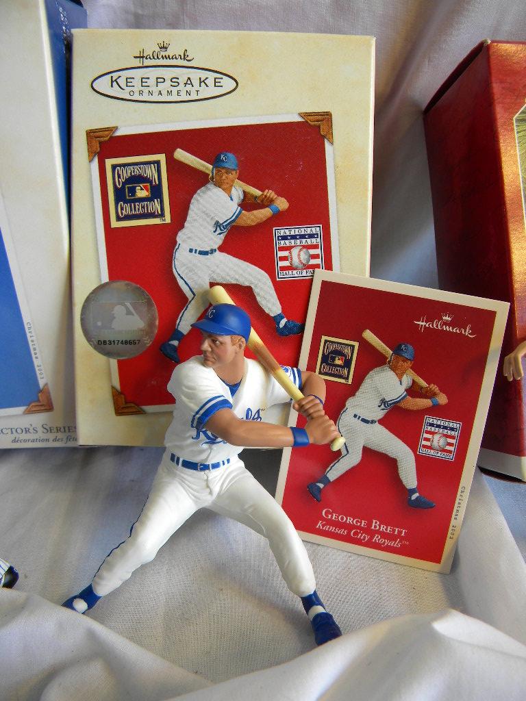 Hallmark Collection Baseball Series- Cal Ripken; George Bret; Jensen Giambi