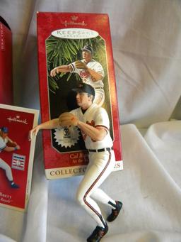 Hallmark Collection Baseball Series- Cal Ripken; George Bret; Jensen Giambi