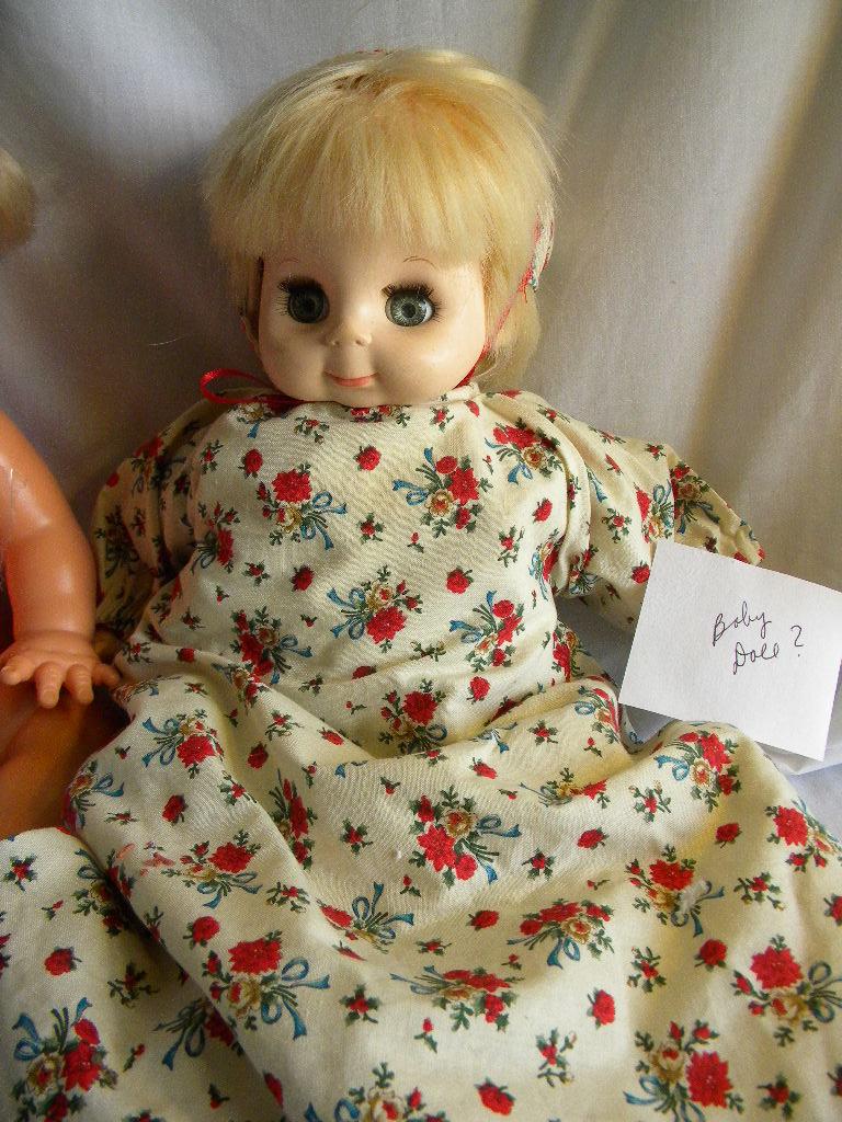 "Rub a Dub"Doll 18"H 1973, by Ideal; Baby Doll, open 'close eyes.