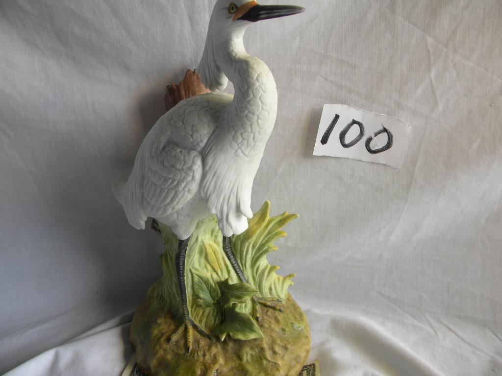 Decanter.  White Crane, Heritage, W/o Seal, 11"h; 6th Disney Convention, "alligator Ti