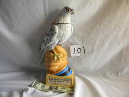 Decanter.   The Peregrine Falcon With Seal, 11"h, W/seal