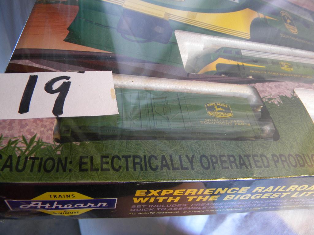 John Deere, Ho Scale Train Set, Usa Athearn, Includes=locomotive, (4) Cars,