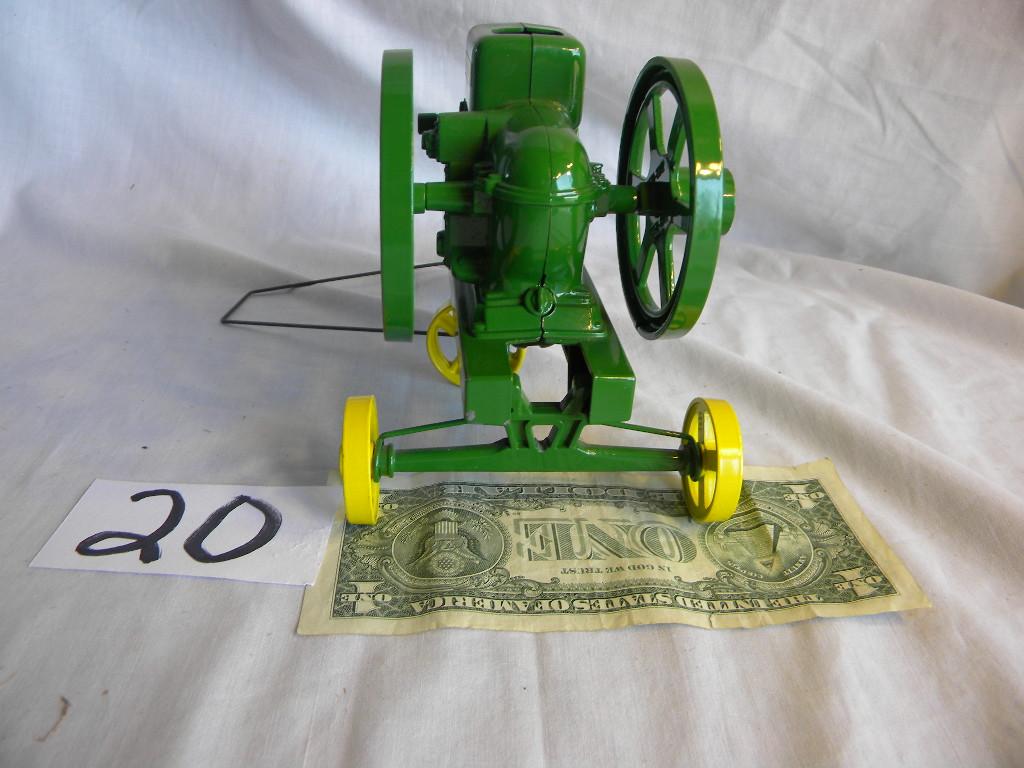 John Deere, Hit-miss Stationary, #1490, Usa Ertl, W/dolly.