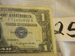 Pair Dollars=71452692a, 1957b; Q52681415a, 1957b. Both Washington, Dc. Blue