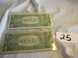 Pair Dollars=71452692a, 1957b; Q52681415a, 1957b. Both Washington, Dc. Blue