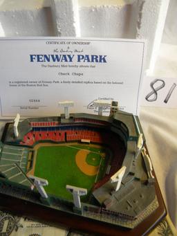 Replica Of "Fenway Park" Home Of The Red Sox, By Danbury Mint. 2 1/2 X 7" X