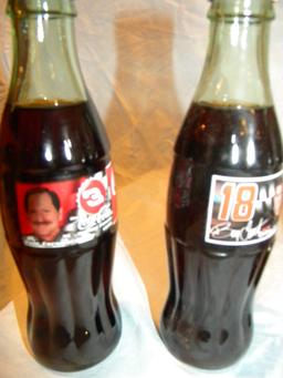 Coca Cola=full Bottles W/carton-jeremy Mayfield, Kyle Petty, Bobby Labonte,