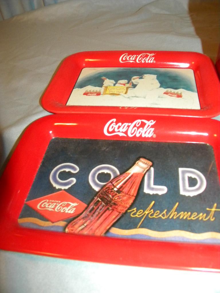 Coca Cola = Front Dispenser Pop Cooler; 4 Mini Trays.