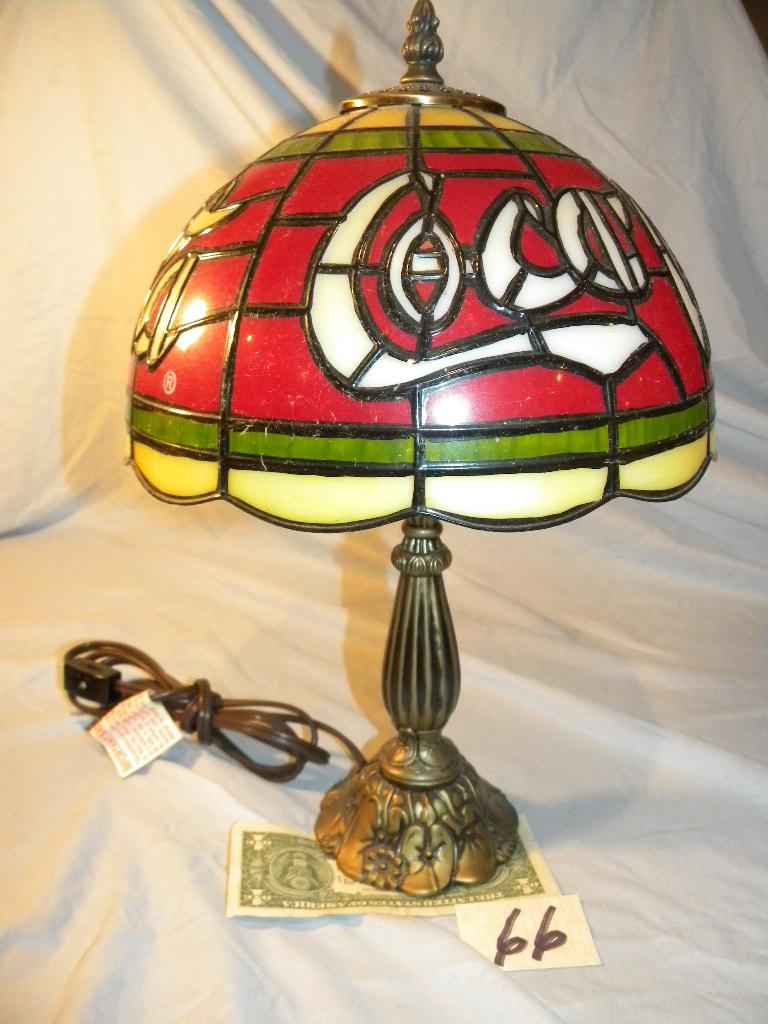 Coca Cola= Desk Lamp 12"h, Non Ferrous Base, Plastic Shade.