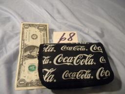 Coca Cola= Coin Purse; 2 Caps; Pair Shopping Bags.