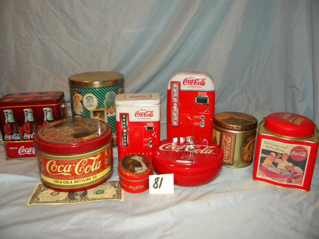 Coca Cola= Nine Tins And Many Other Items.