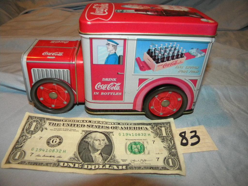 Coca Cola= (8) Tins, Variety collection