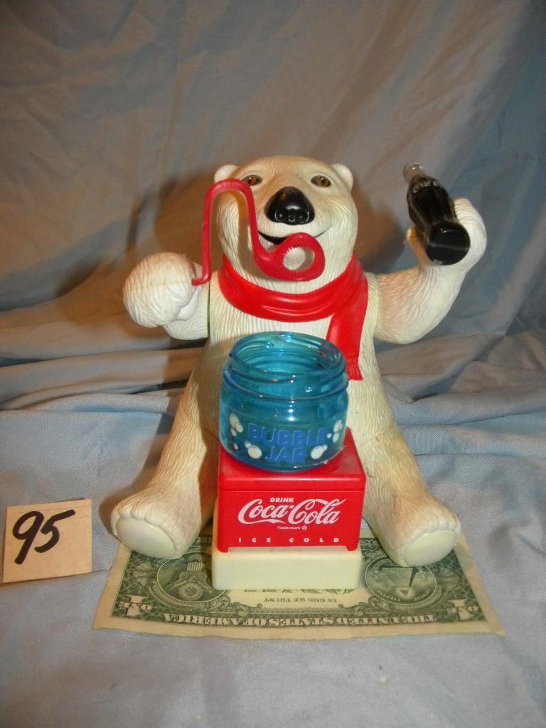 Coca Cola= Bubble Bear; Bear Music Box; Pair Of Mugs.
