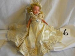 Story Book Doll, "bride", W/stand, W/box, 5"h.